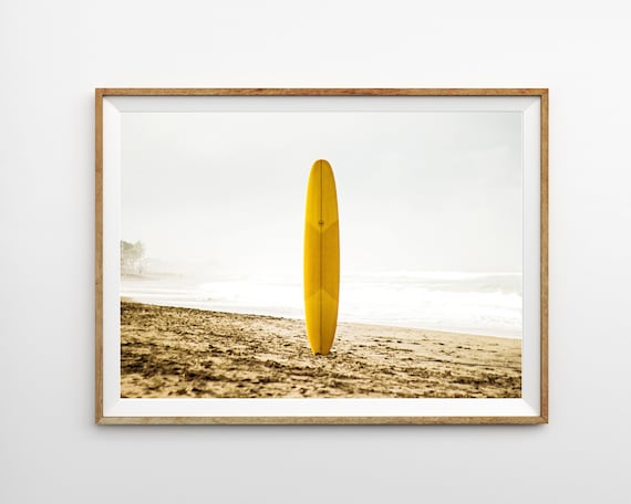 Horizontal Surfboard Print Beach Decor California Wall Art - Etsy