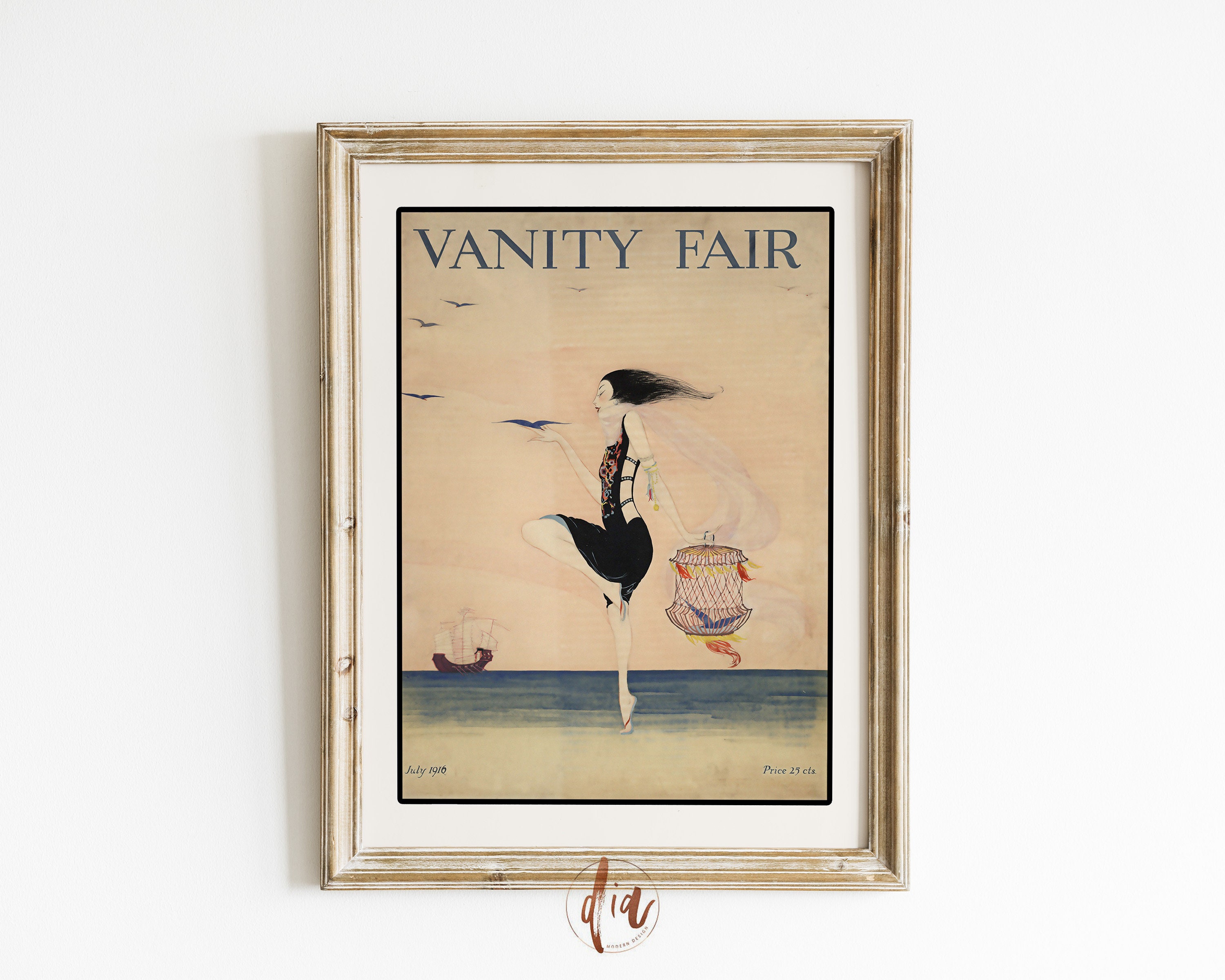 Vintage Vanity Fair Couple Magazine Cover Poster — MUSEUM OUTLETS