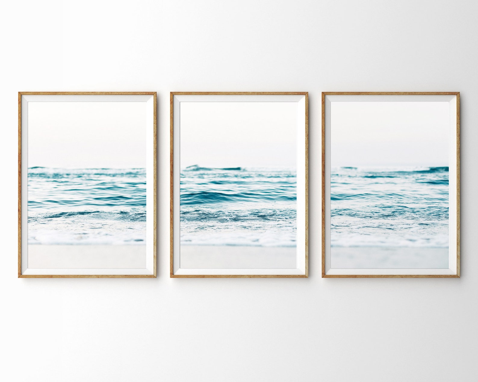 3 Piece Wall Art Ocean Print Set of 3 Prints Coastal Decor Beach Poster ...