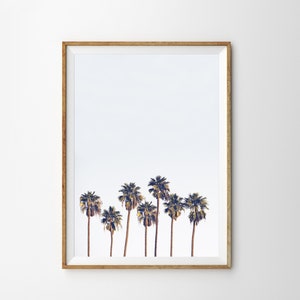 Palm Tree Print Palms Print California Wall Art Beach Wall Art Ocean Print Printable Wall Art Large Wall Art Prints Coastal Decor Palm Trees