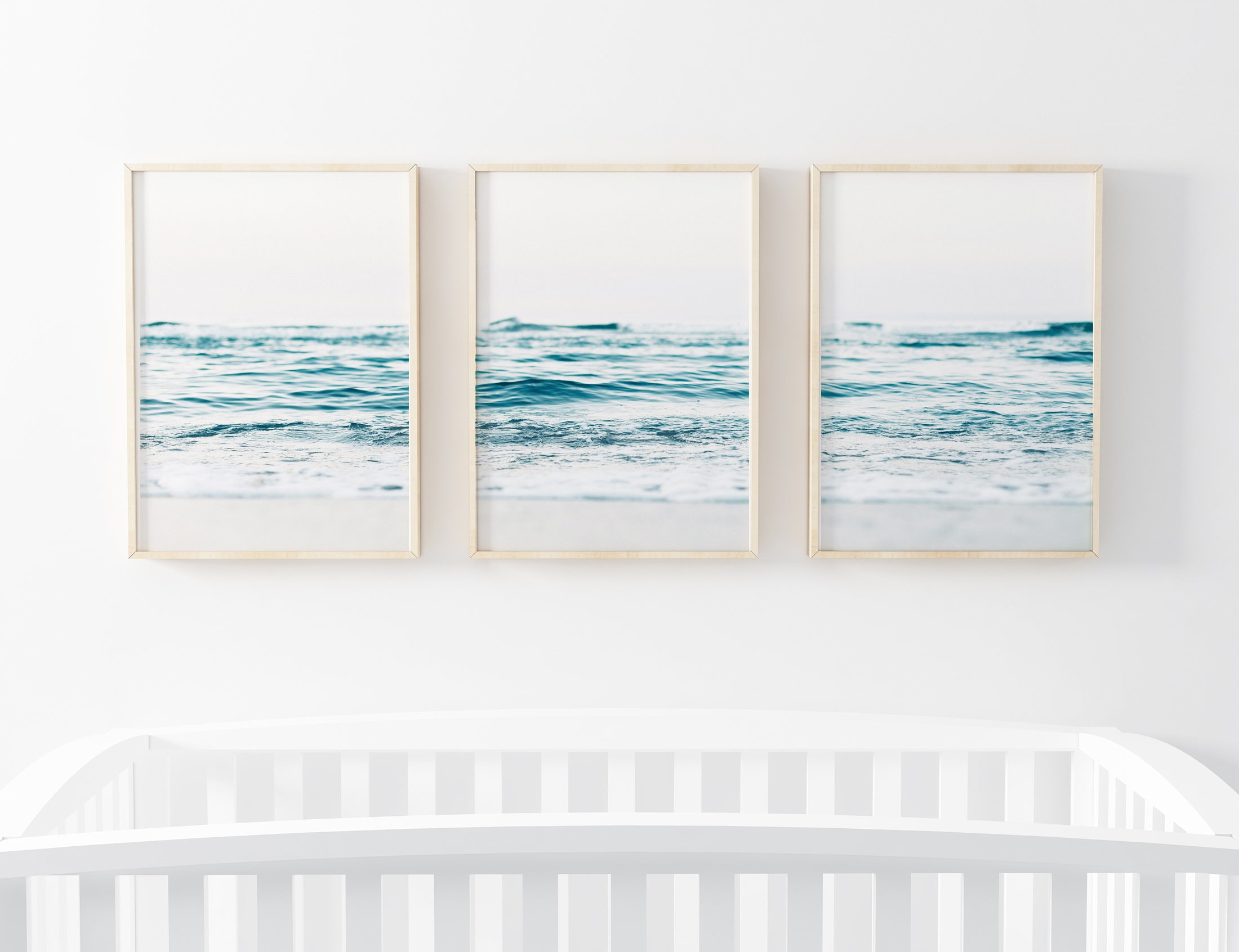 3 Piece Wall Art Ocean Print Set of 3 Prints Coastal Decor Beach Poster ...