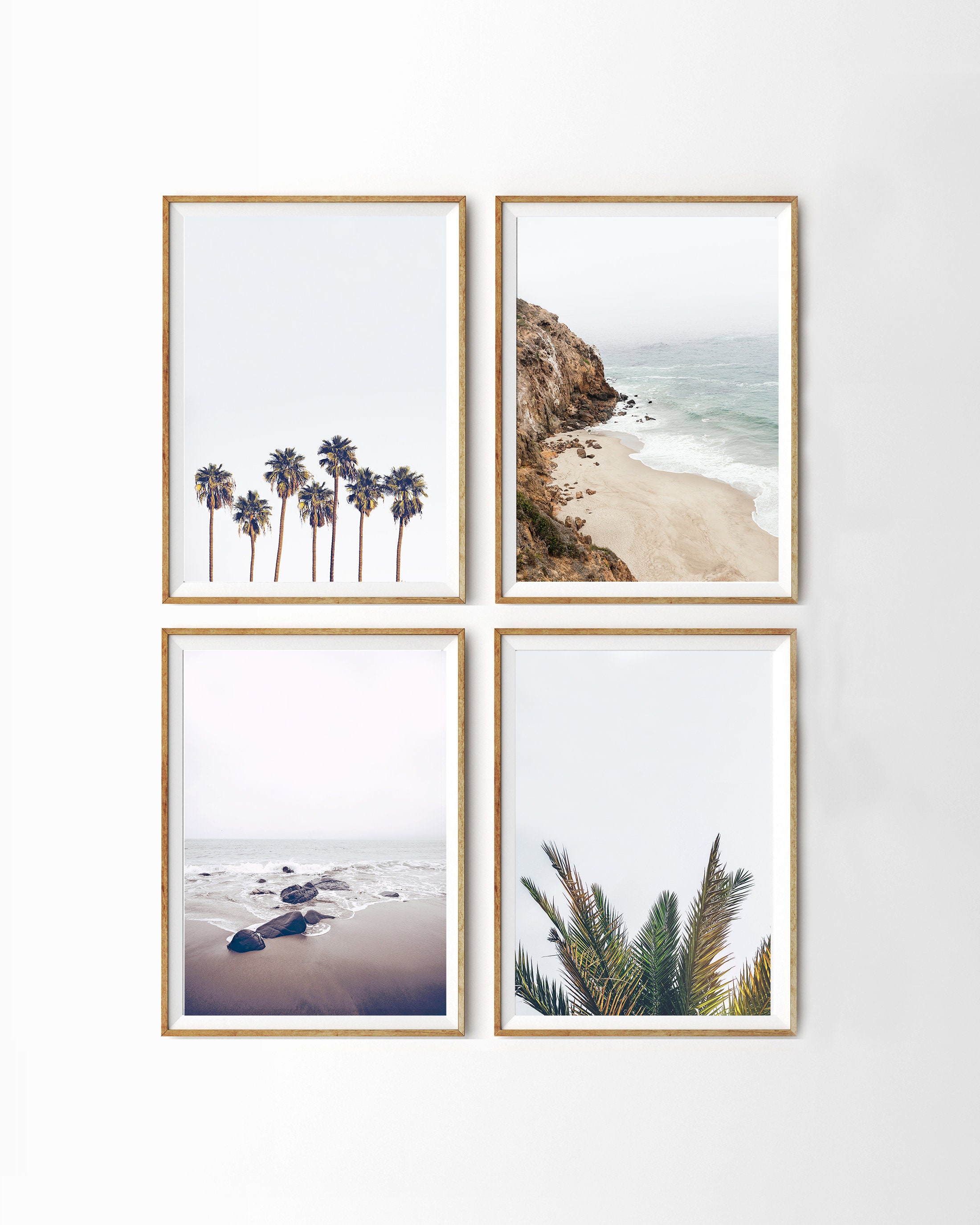 Set of 2 Coastal Beach & Ocean Wall Art Prints A3 A2 A1 Sizes Set of 2 Coastal Beach & Ocean Wall Art Prints A3 A2 A1 Sizes