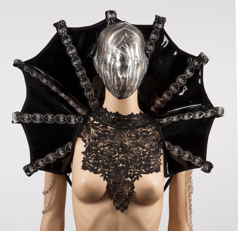 Elizabetan Collar Black Gothic Collar/ Vampire Costume/ Etsy