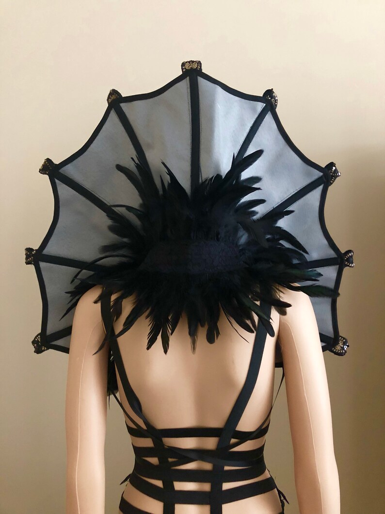 Black Gothic Collar/ vampire costume/ shoulder piece / Etsy