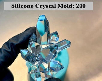 Shiny Crystal Cluster Silicone Mold: Classique 240, Resin Art