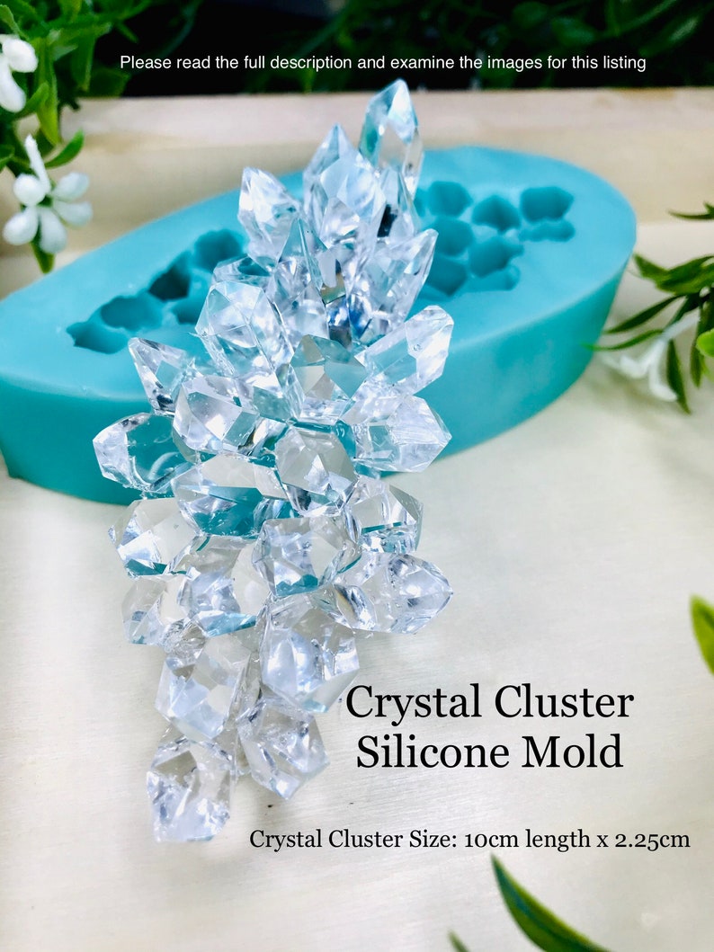 Glossy Crystal Cluster Silicone Mold Classique Silicone Etsy