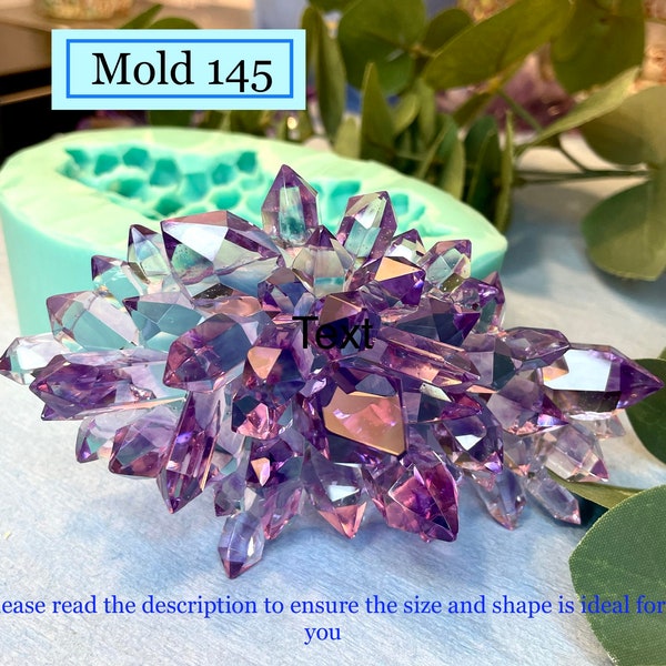 Crystal Cluster Silicone Mold || Crystal silicone mold|| Resin Silicone mould|| Mold 145