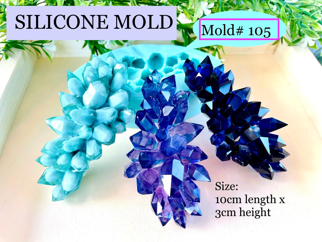 Resin Crystal Silicone Mold Crystal Cluster Silicone Mold Crystal Mold
