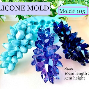 Resin Crystal Cluster Silicone Mold - Classique Molds #105
