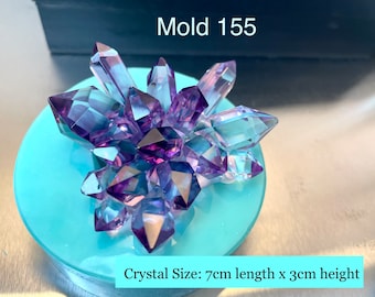 Crystal Cluster Silicone Mold: Shiny Resin Casting (Mold 155)