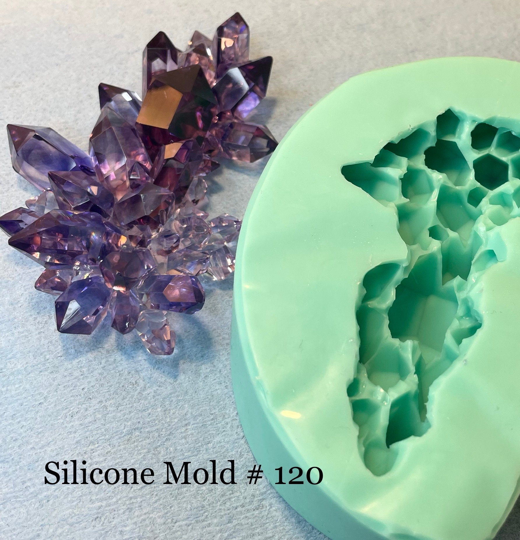 Crystal Cluster Silicone Mold Crystal Mold Resin Crystal Etsy