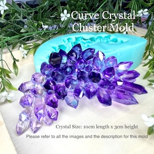 Crystal Cluster Silicone Mold || Crystal Silicone Mold || Resin Silicone Moulds
