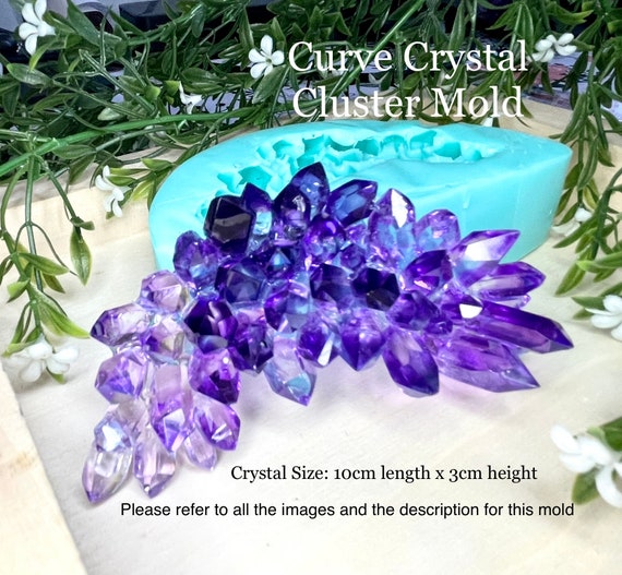 Crystal Cluster Silicone Mold || Crystal Silicone Mold || Resin Silicone Moulds