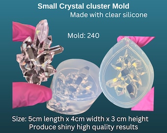 Shiny Crystal Cluster Silicone Mold: UV Resin, Geode Art