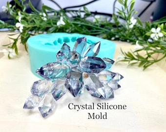 Crystal Cluster Silicone Mold: Geode Resin Art
