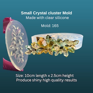 Crystal Cluster Silicone Mold, Crystal Mold, Resin Crystal Mold, Classique Mold 165, Clear Resin Silicone Mold, UV Resin Molds