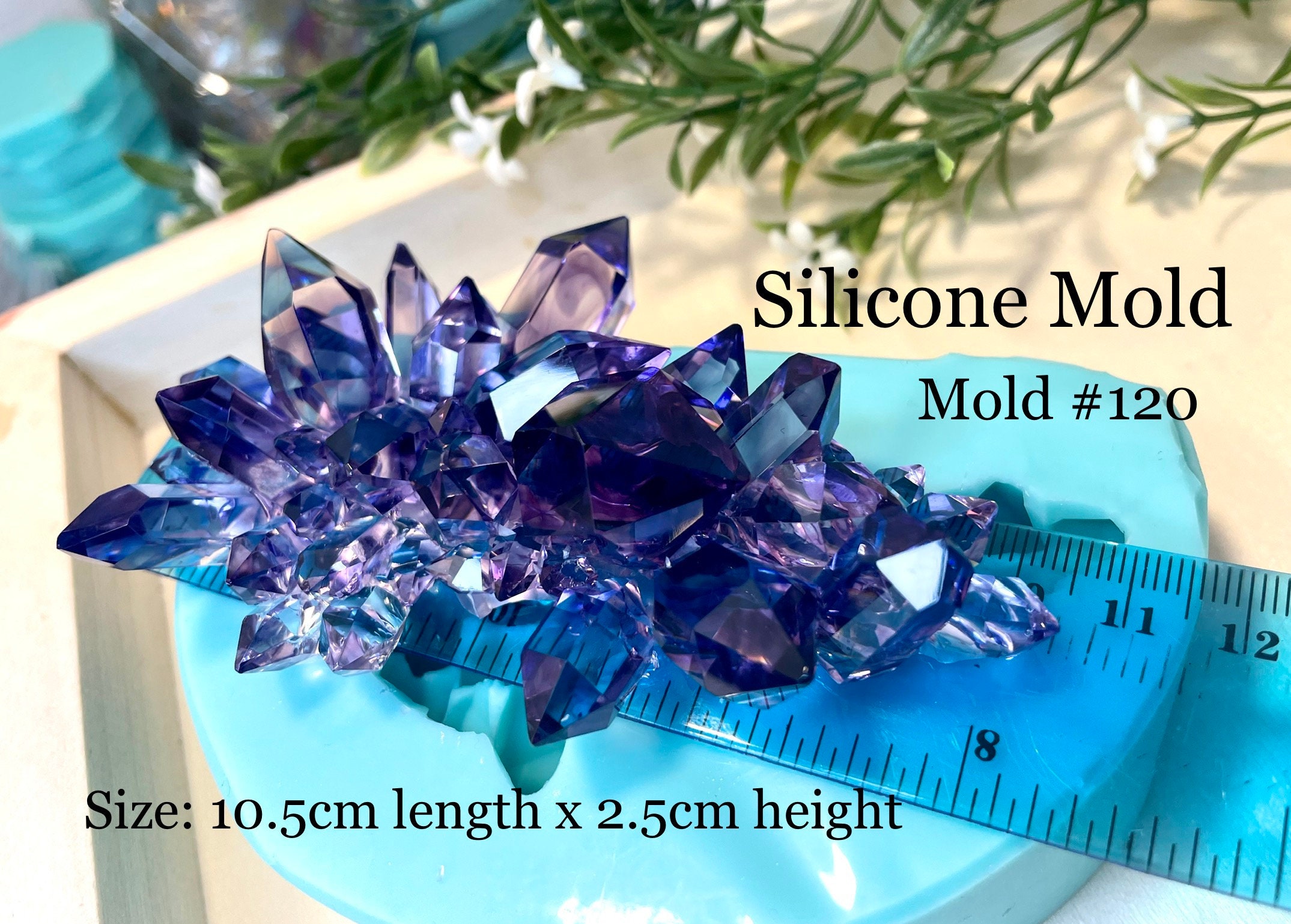 Crystal Cluster Silicone Mold Crystal Mold Resin Crystal Etsy