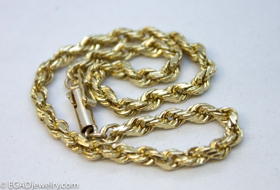 14K Yellow Gold Rope Bracelet, Fine jewelry, women