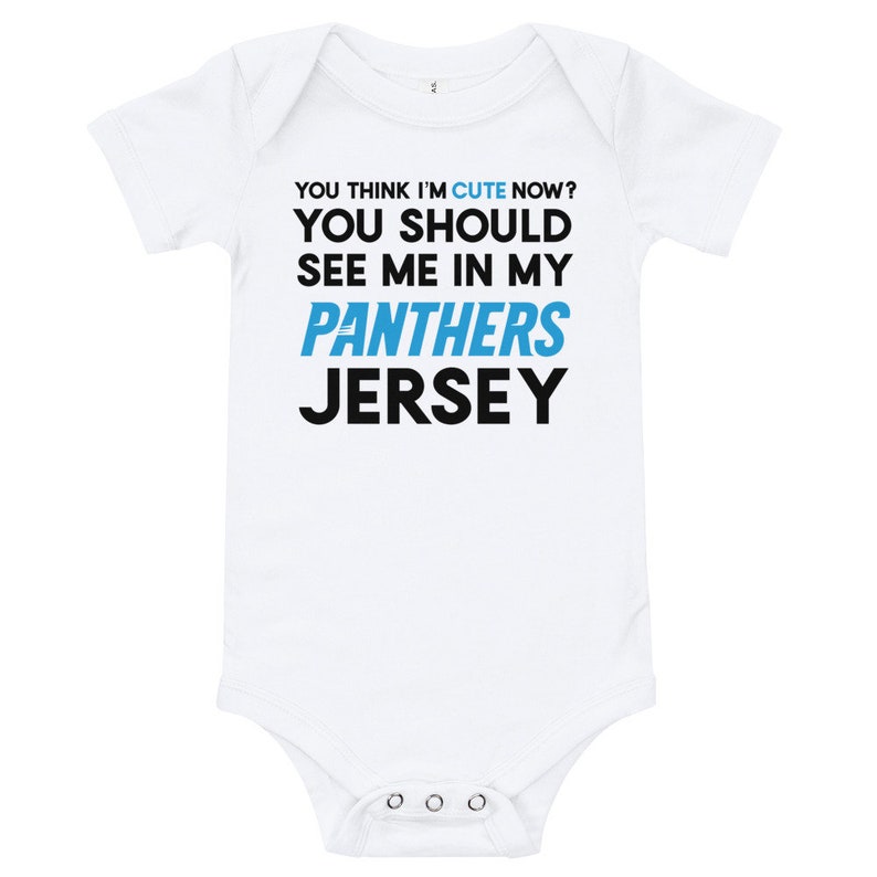 panthers jersey onesie