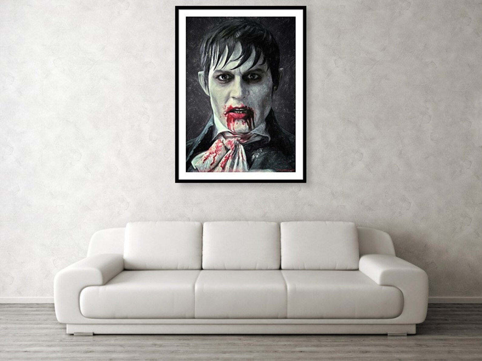 Barnabas Collins Painting Dark Shadows Horror Decor Etsy