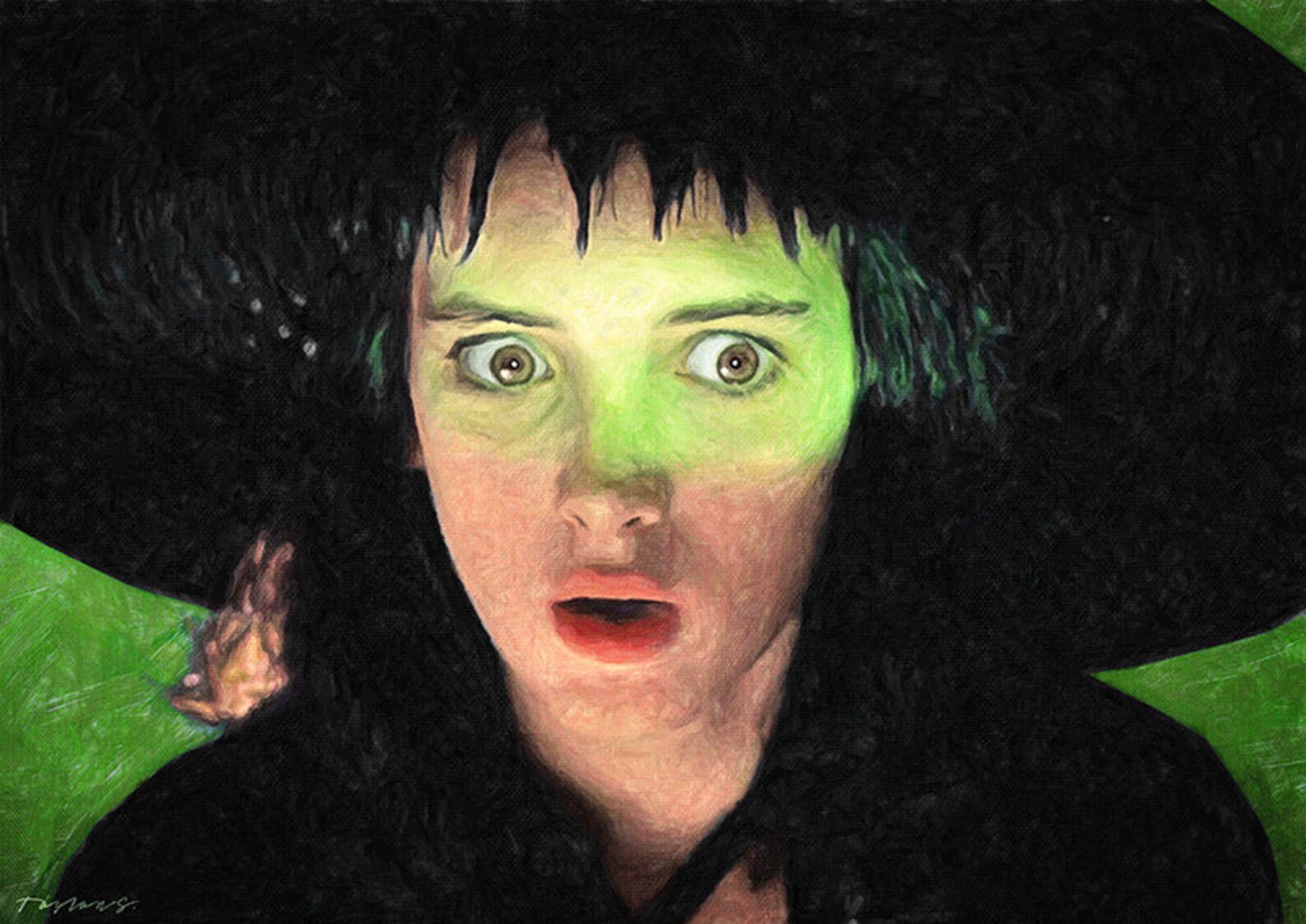 Lydia Deetz Beetlejuice Painting Movie Poster Tim Etsy