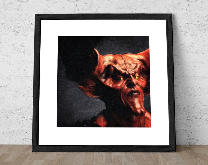 Lord of Darkness Legend Tim Curry Painting Dark Art Etsy