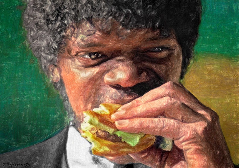 Jules Winnfield Painting Pulp Fiction Samuel L Jackson | Etsy