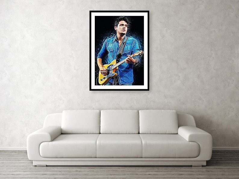 John Mayer John Mayer Poster John Mayer Wall Art Etsy
