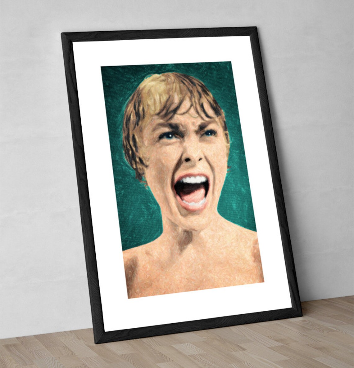 Psycho Shower Scene Painting Psycho Movie Alfred Etsy