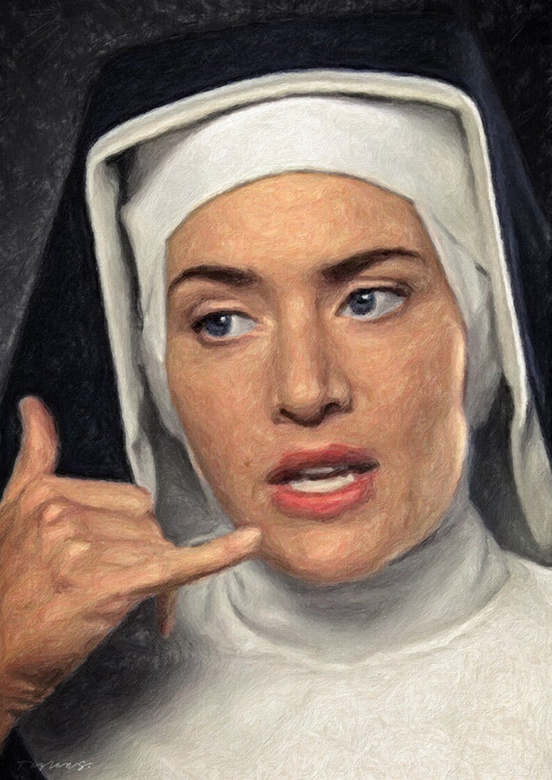 Kate Winslet in Extras Painting Art Print Extras Tv Show ...