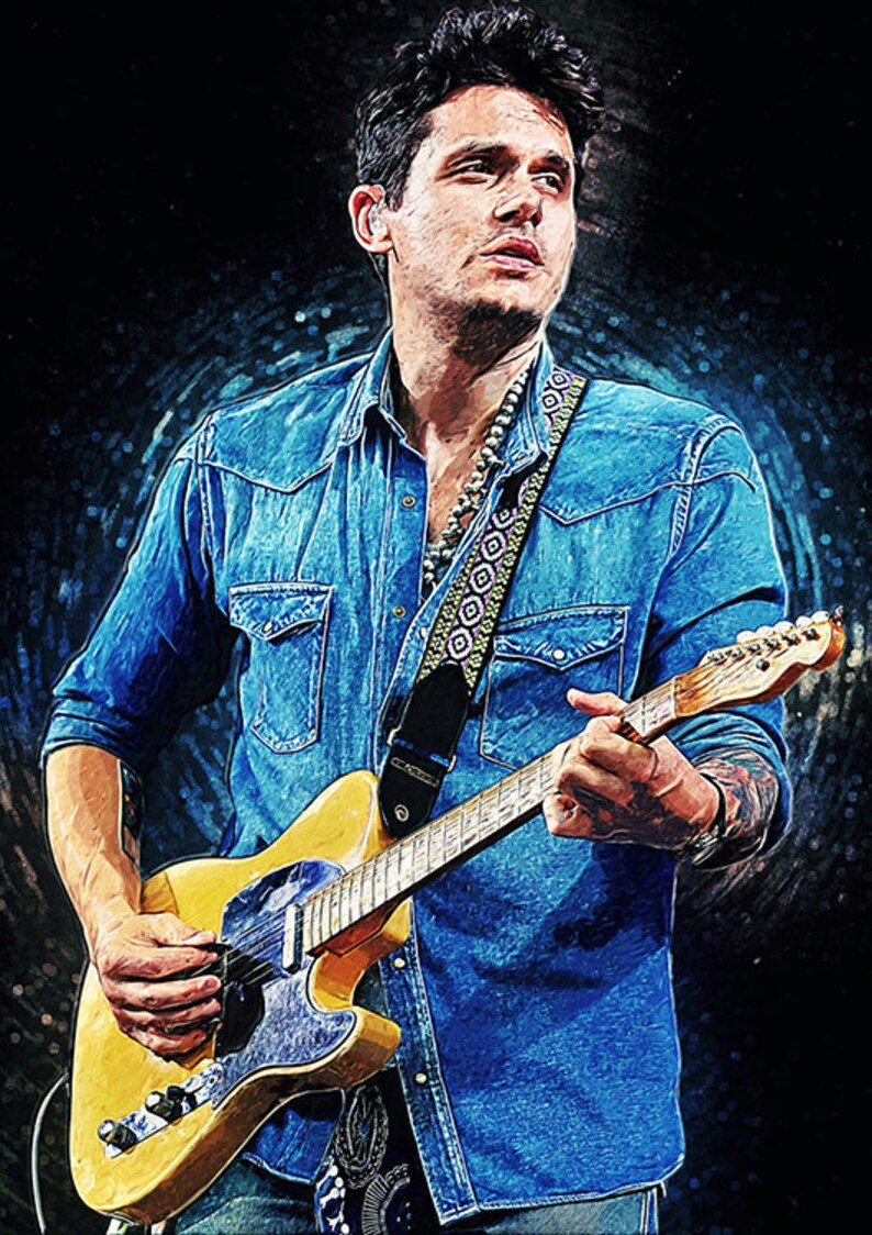 John Mayer John Mayer Poster John Mayer Wall Art Etsy