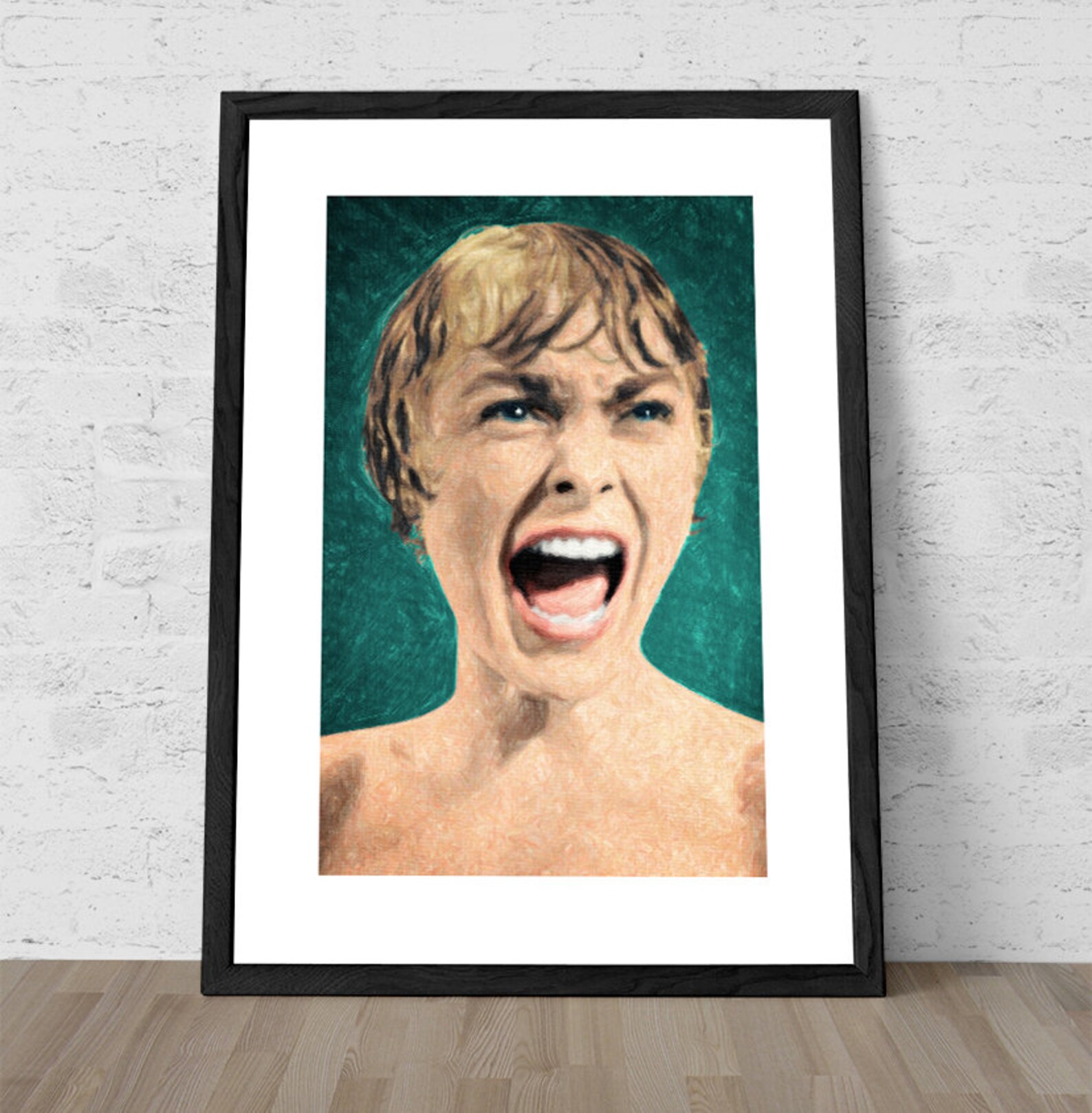 Psycho Shower Scene Painting Psycho Movie Alfred Etsy