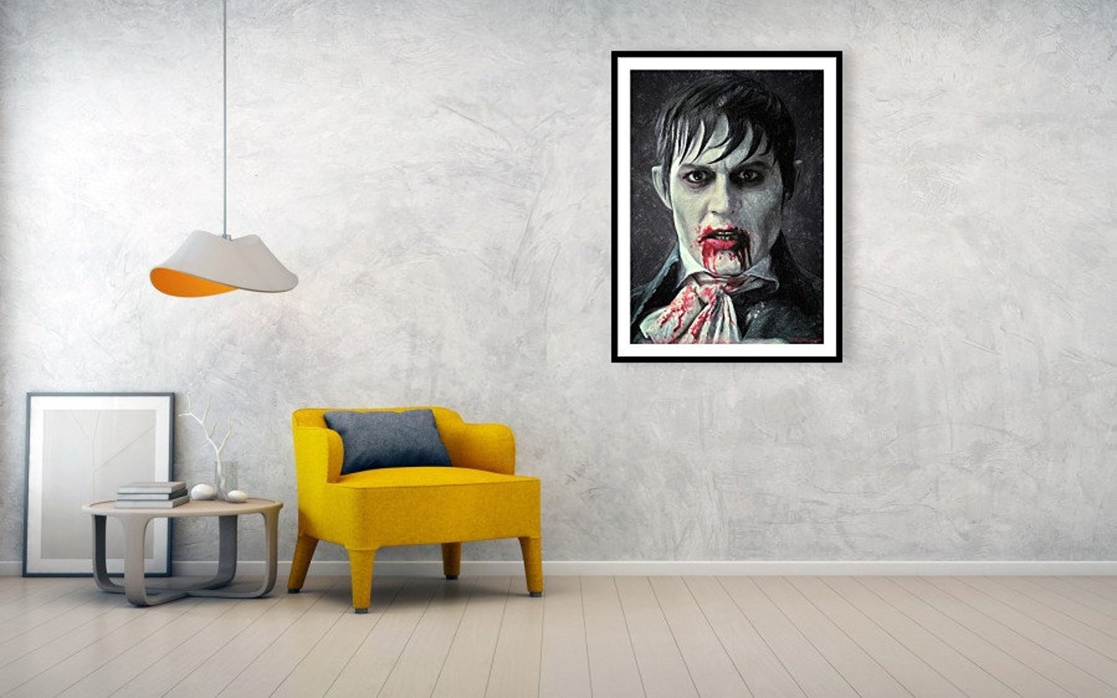 Barnabas Collins Painting Dark Shadows Horror Decor Etsy