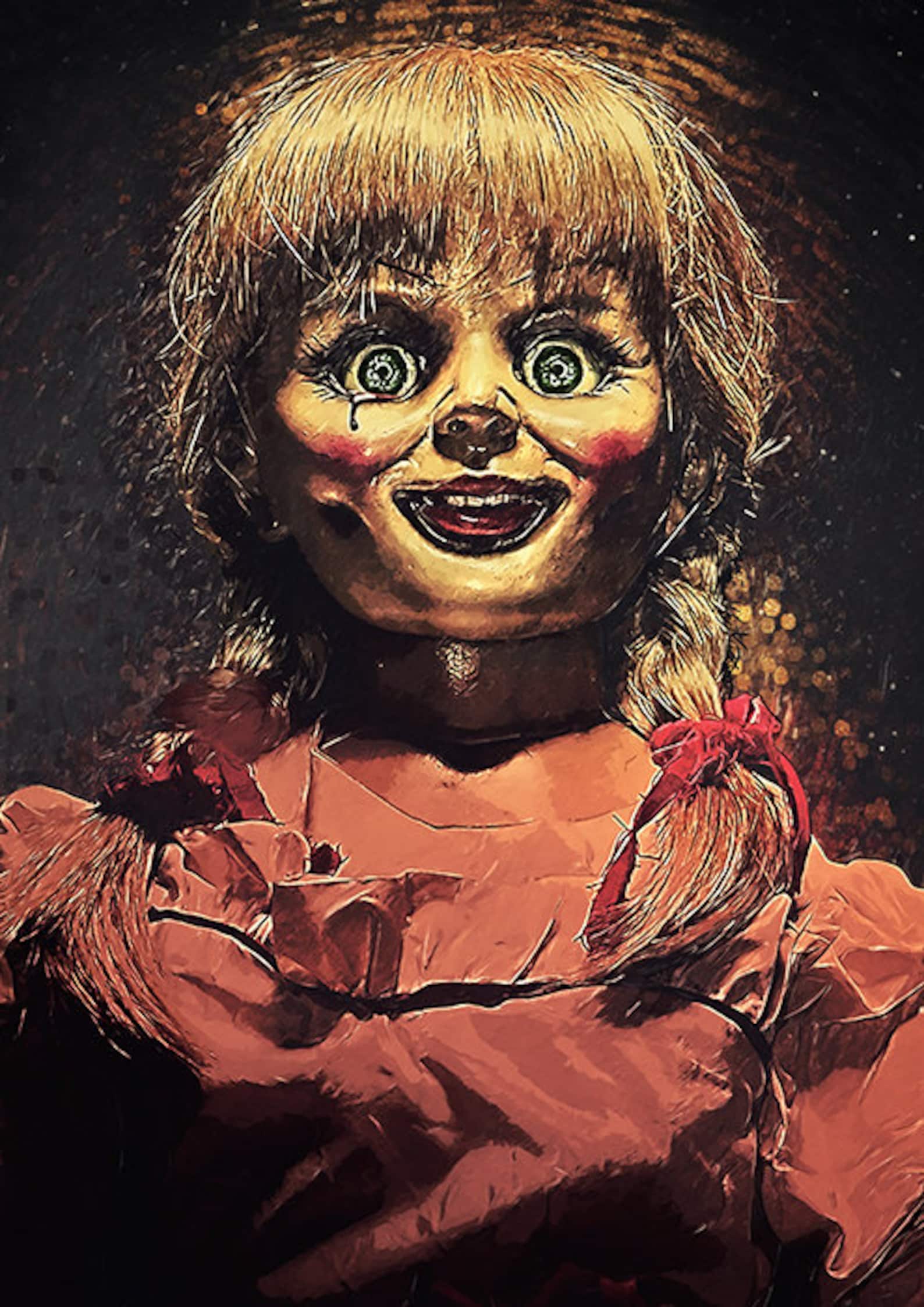 Annabelle Illustration Horror Decor Horror Film Movie | Etsy