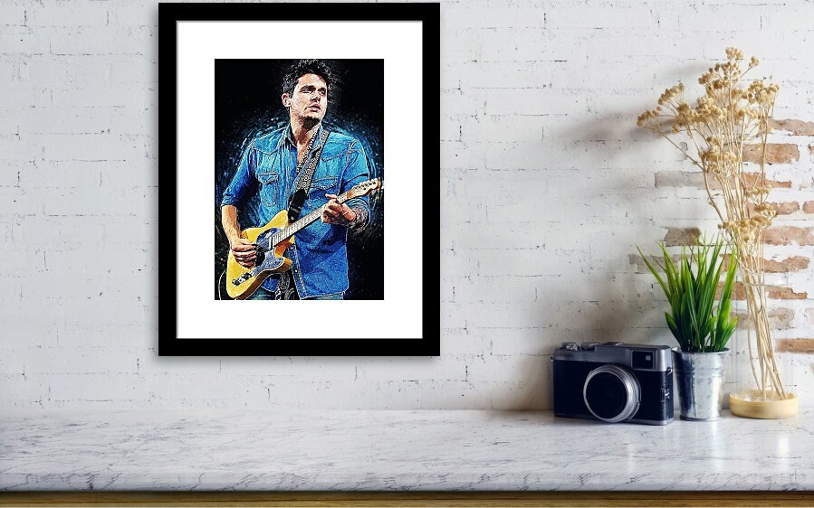 John Mayer John Mayer Poster John Mayer Wall Art Etsy