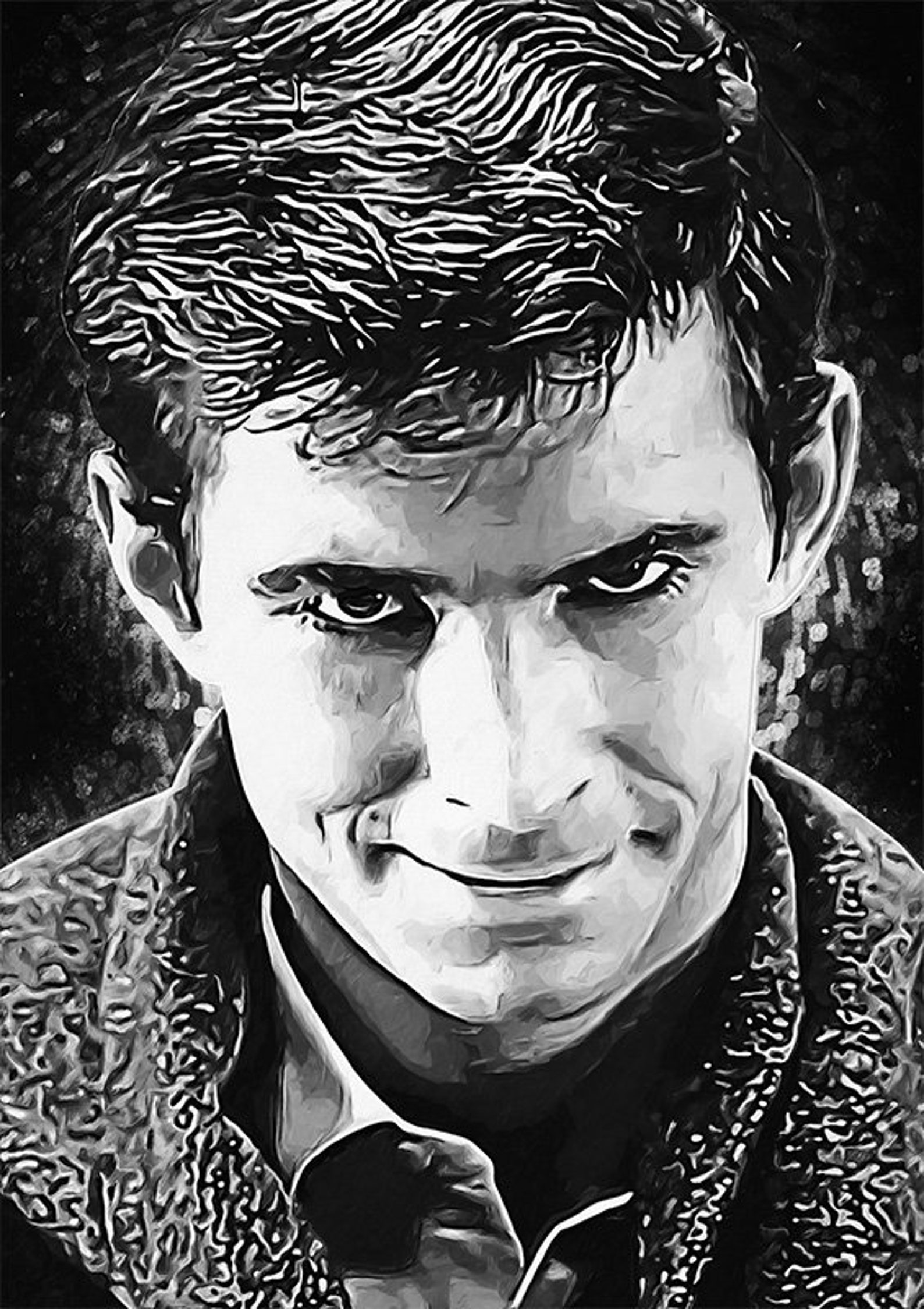Norman Bates Psycho Illustration Anthony Perkins Etsy