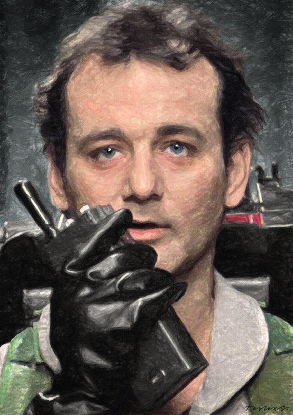 Dr Peter Venkman Painting Ghostbusters Bill Murray Etsy