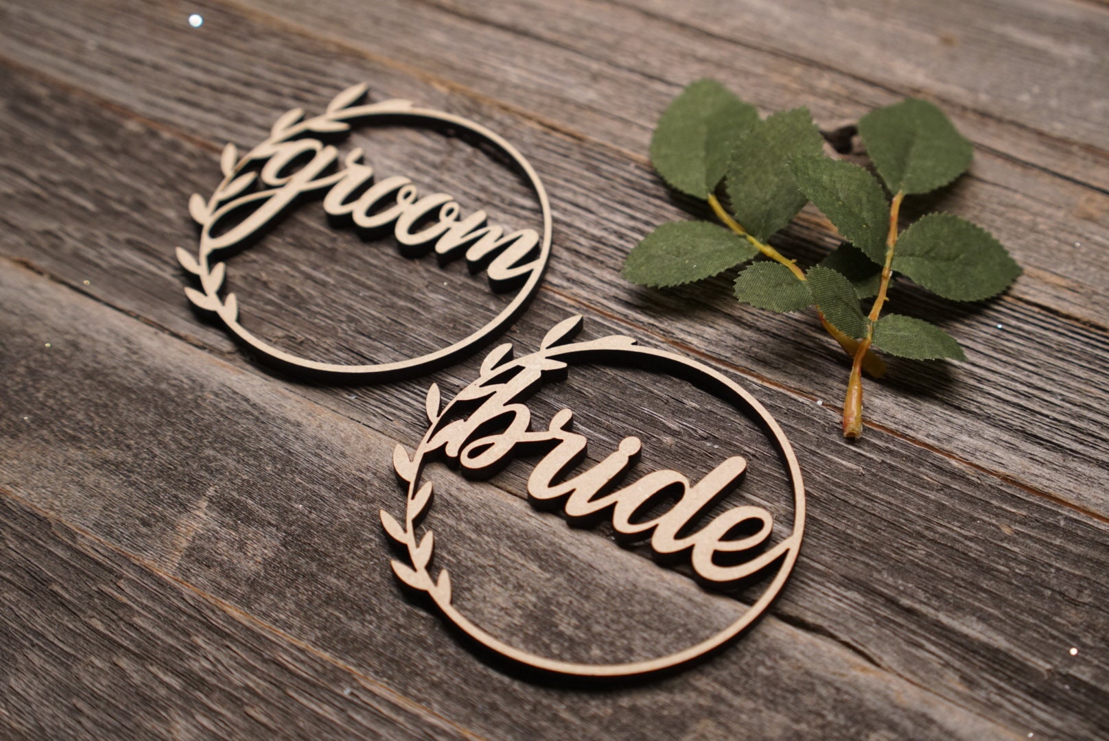Groom and Bride Wooden Name Plates Name Plates for Wedding Etsy