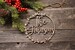 Wreath Christmas Ornament | Personalized Ornament | Wedding Ornament | Anniversary Ornament | Calligraphy Ornament |