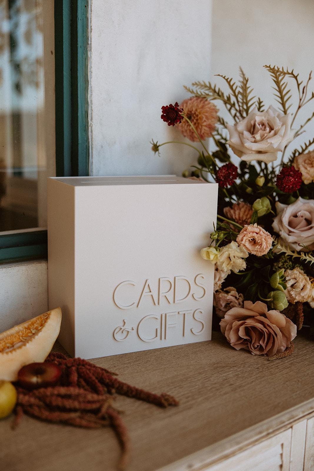 Beige Acrylic Card Box | Matte Wedding Acrylic Box | Cards and Gifts Box | Wedding Card Box | Wishing Well