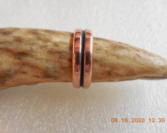 Twee band Copper Ring Size 9 #188