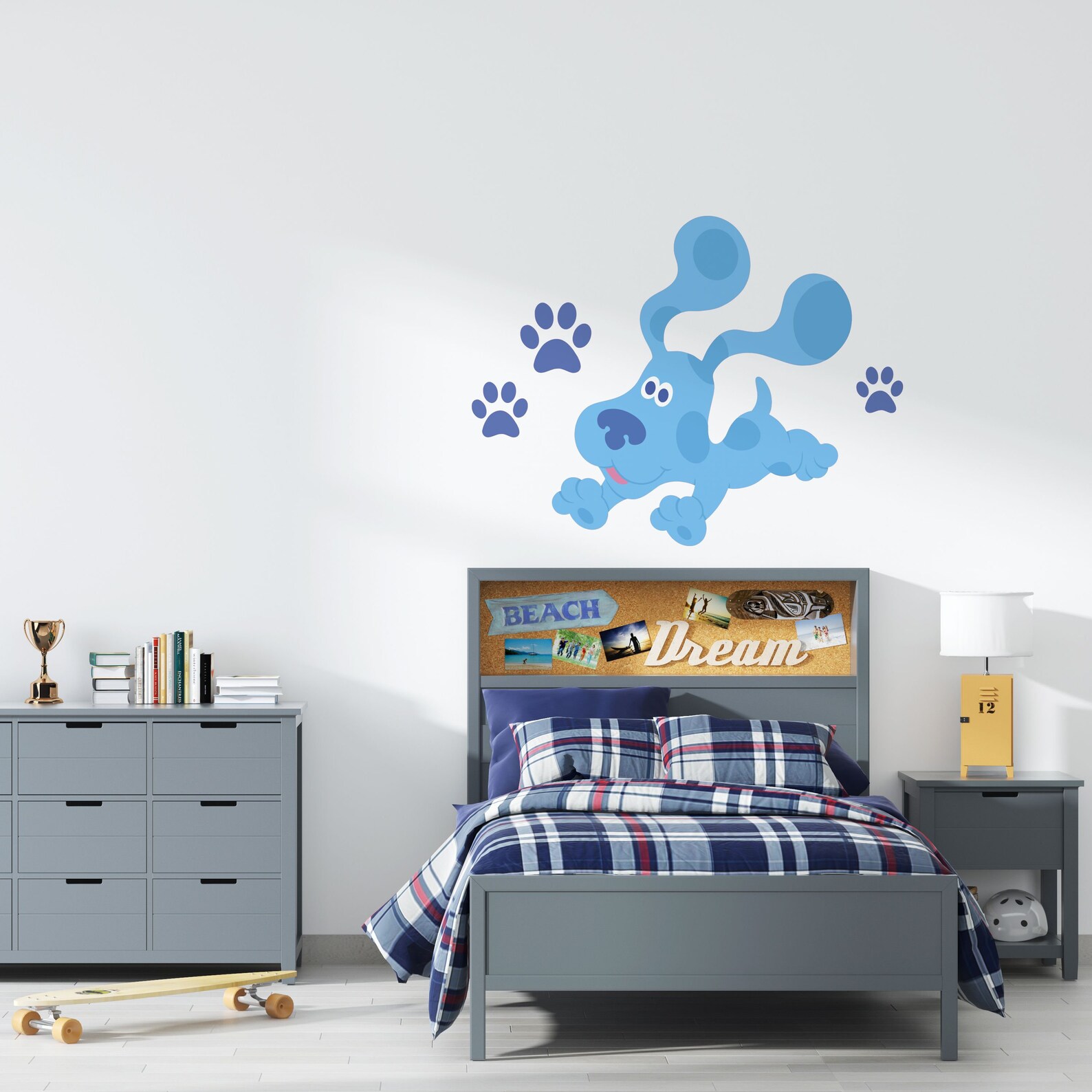 Removable Blue's Clues Fabric Wall Decal Kids Bedroom | Etsy