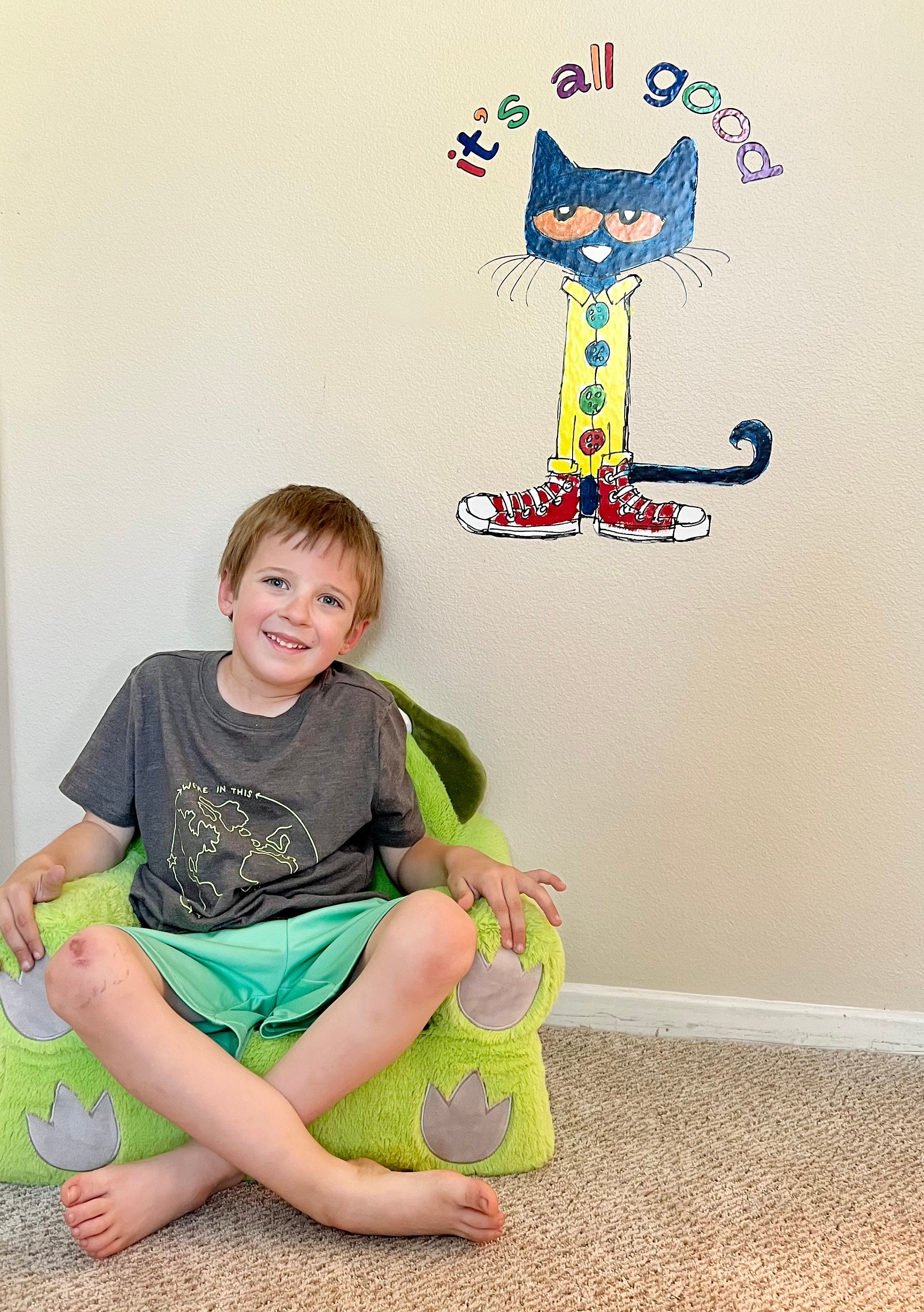 Pete the Cat Decal, It's All Good, Pete the Cat Decor, Groovy Vinyl