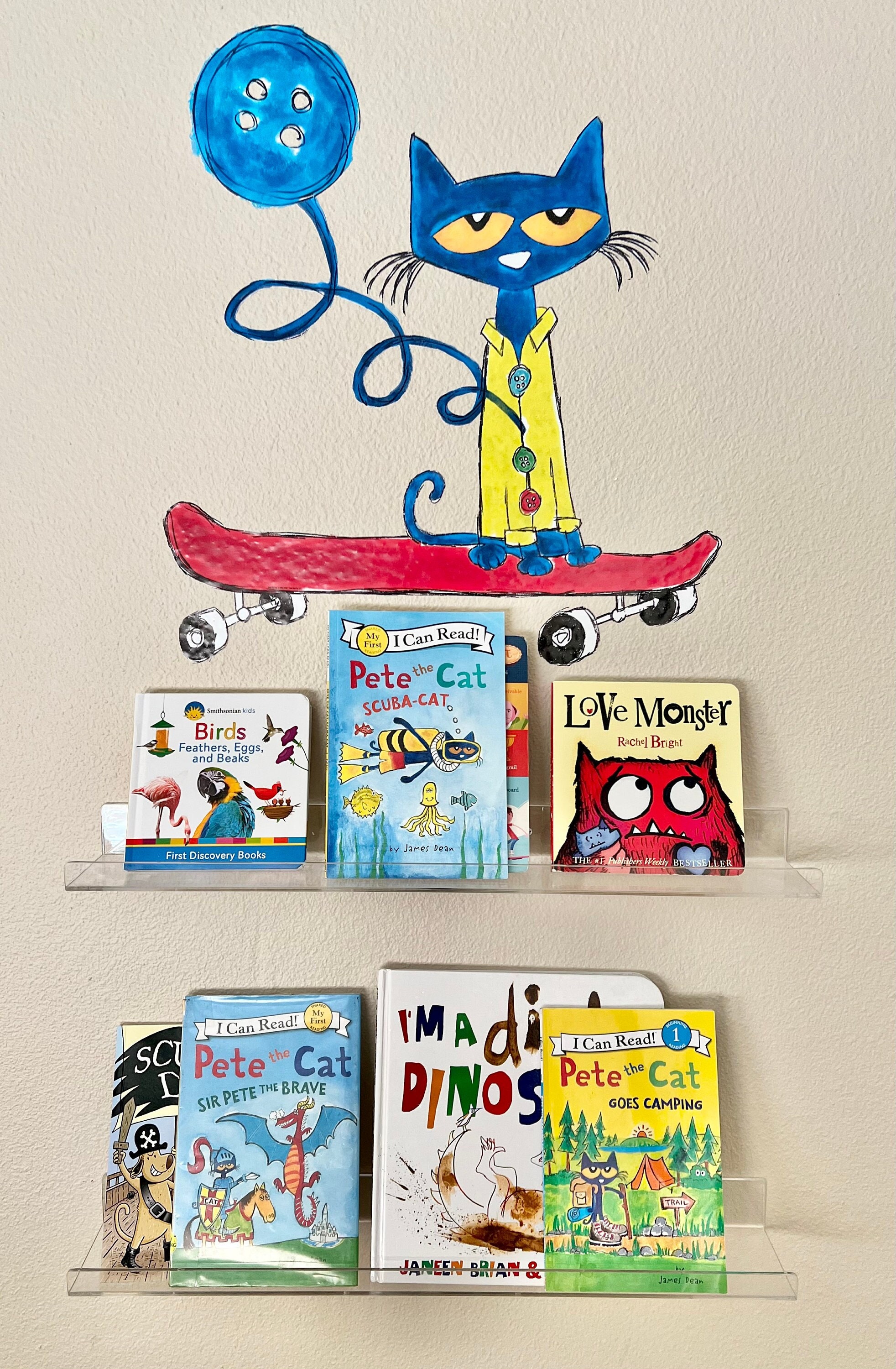 Pete the Cat Wall Decor - Four Groovy Buttons Vinyl Decal - Etsy