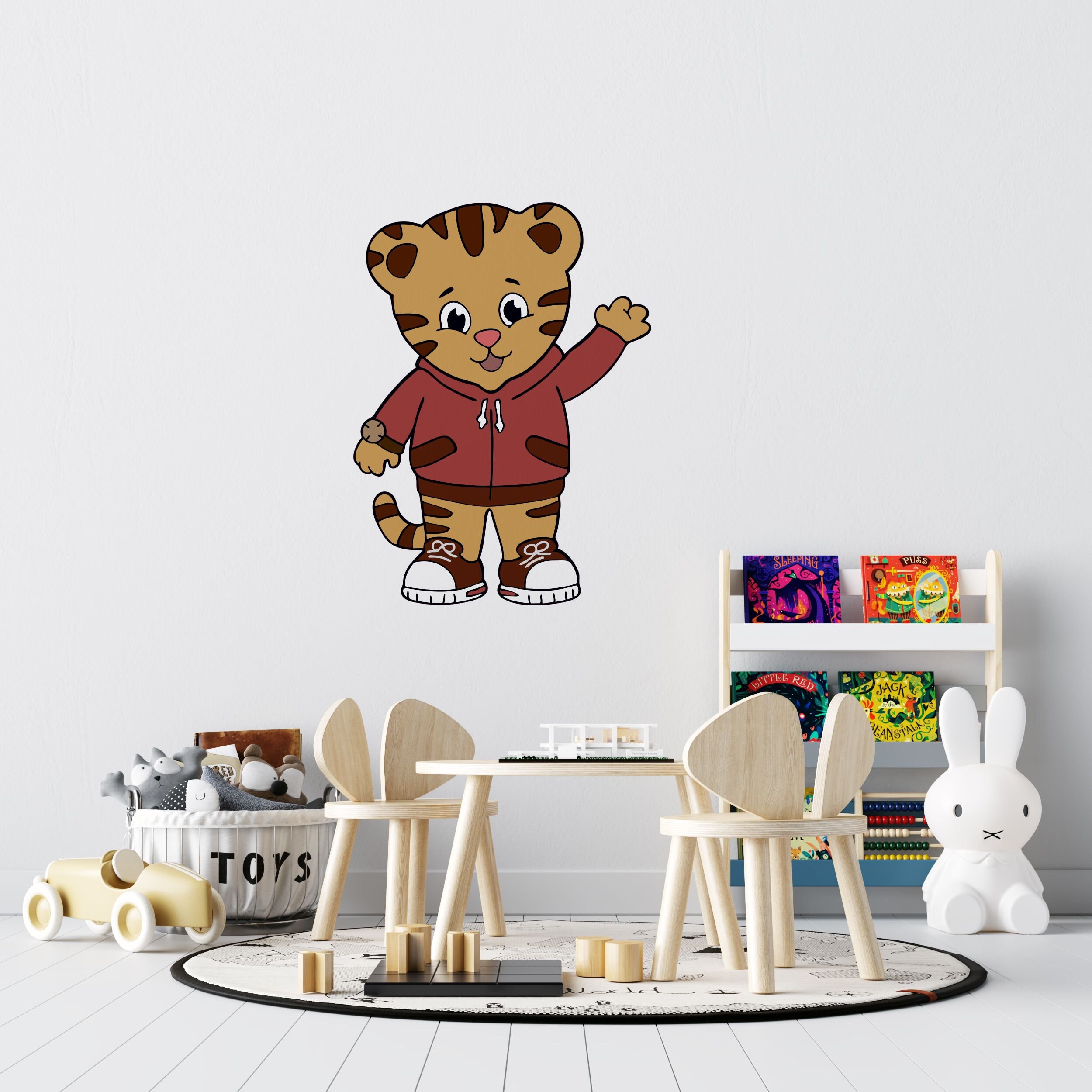 Daniel Tiger Fabric Wall Decal Reusable Home Art Kids Etsy