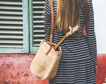 Straw Bag, Straw Beach Bag, Sisal Tasche, Sisal Bag, French Basket, Basket purse, Beach Shopper, Beach Tote Bag, Kiondo Bag, Shoulder Bag