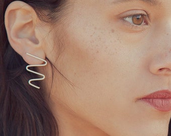 Pendientes únicos, Pendientes Boho, Pendientes De Rayo, Pendientes ZigZag, Pendientes Geométricos, Pendientes para Mujeres, Pendientes Chevron, Pendientes de Alambre