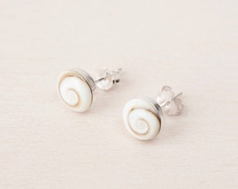 Boucles d’oreilles Silver Stud, Boucles d’oreilles Shiva Eye, Clous argentés, Boucles d’oreilles Silver Stud sterling, Boucles d’oreilles Shell Stud, Boucles d’oreilles Shell, Boucles d’oreilles