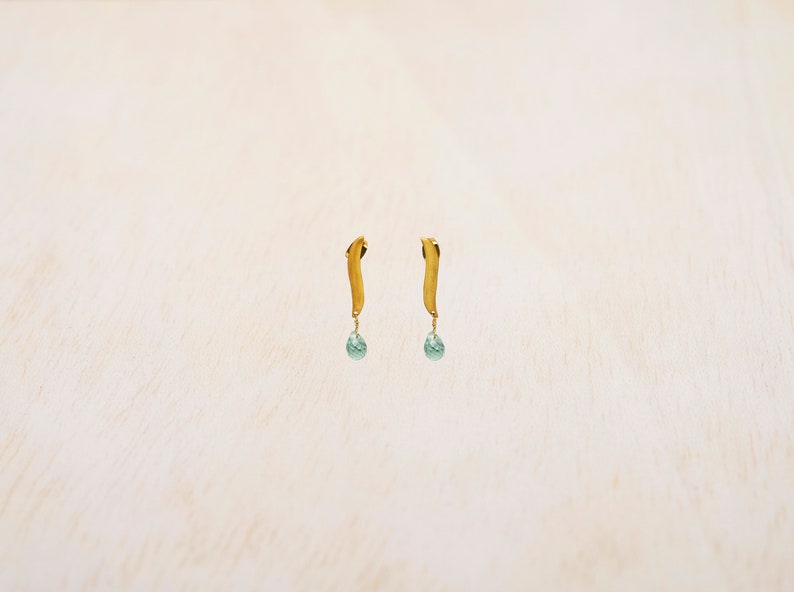 Green Jade Earrings, Delicate Dangle Earring, Leaf Earrings, Delicate Stud Earring, Coral Earrings, Amethyst Earring, Tiny Gemstone Earrings Green Amethyst