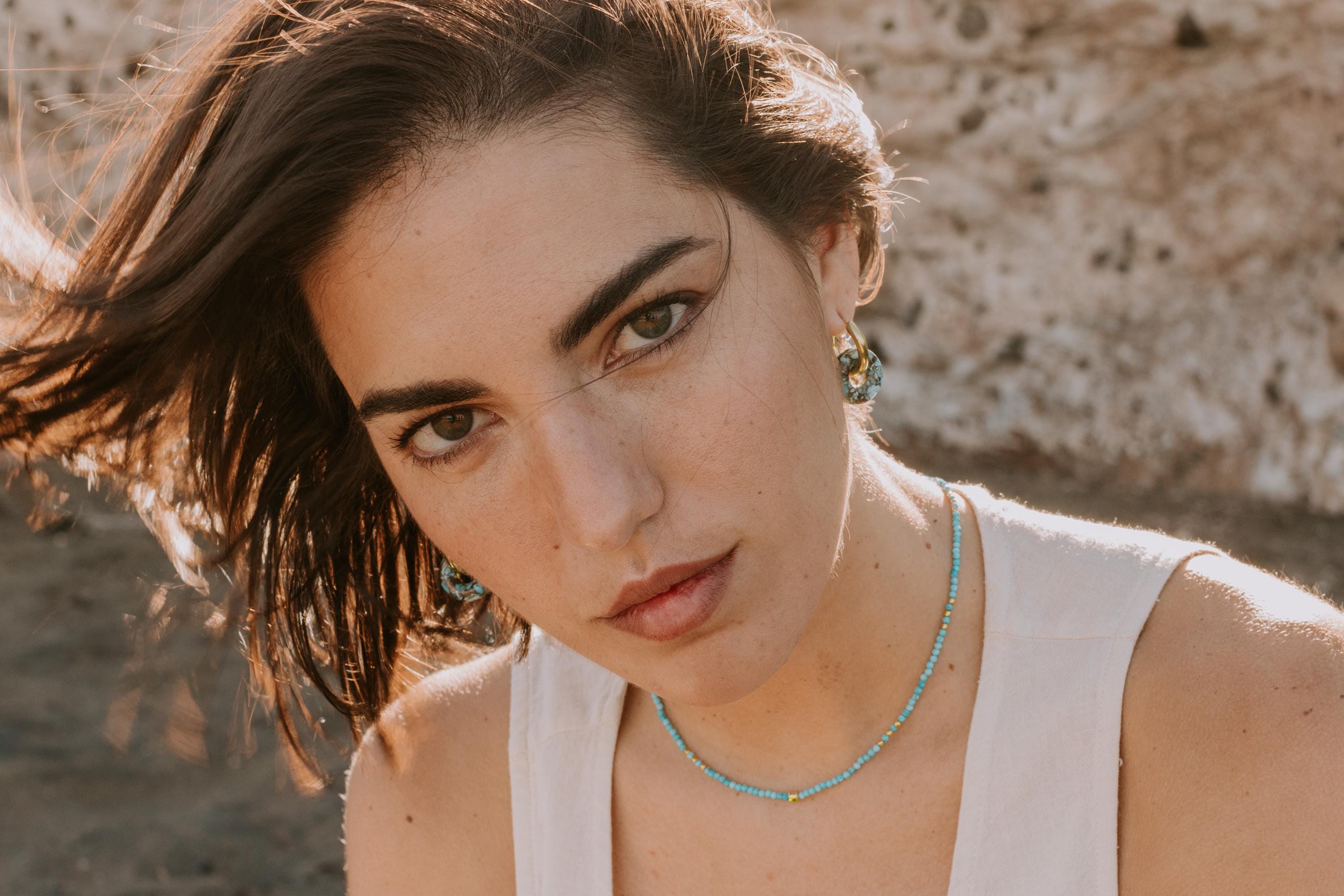 トルマリンネックレス、ターコイズビーズネックレス、マルチカラージェムストーンネックレス、レインボーマルチジェムネックレス、ジェイドジェムビーズネックレスマルチストーン  - Etsy 日本